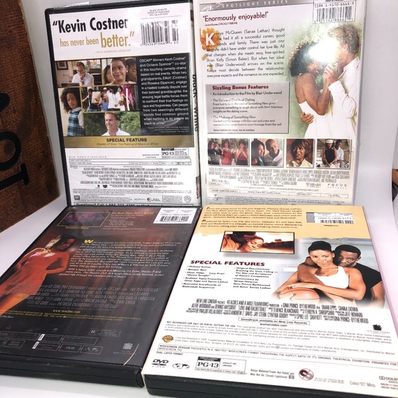 Lot of (4) DVD Video Movies B/W, Love & Basketball, Something New, Players Club - Picture 13 of 16